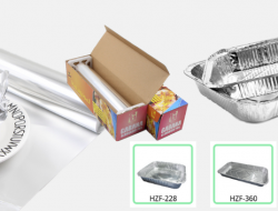 picture of aluminium foil roll and aluminium foil container