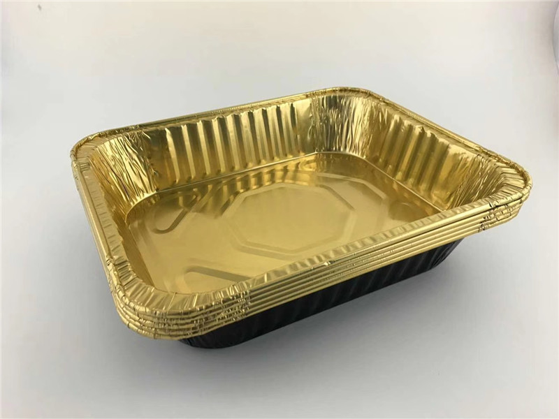 Food Grade Disposable Tin Foil Baking Pan/Trays with Lids Barbecue Box  Takeaway Aluminum Foil Tableware Fast Food Trays - China Fast Food Aluminum  Trays, Aluminum Food Trays
